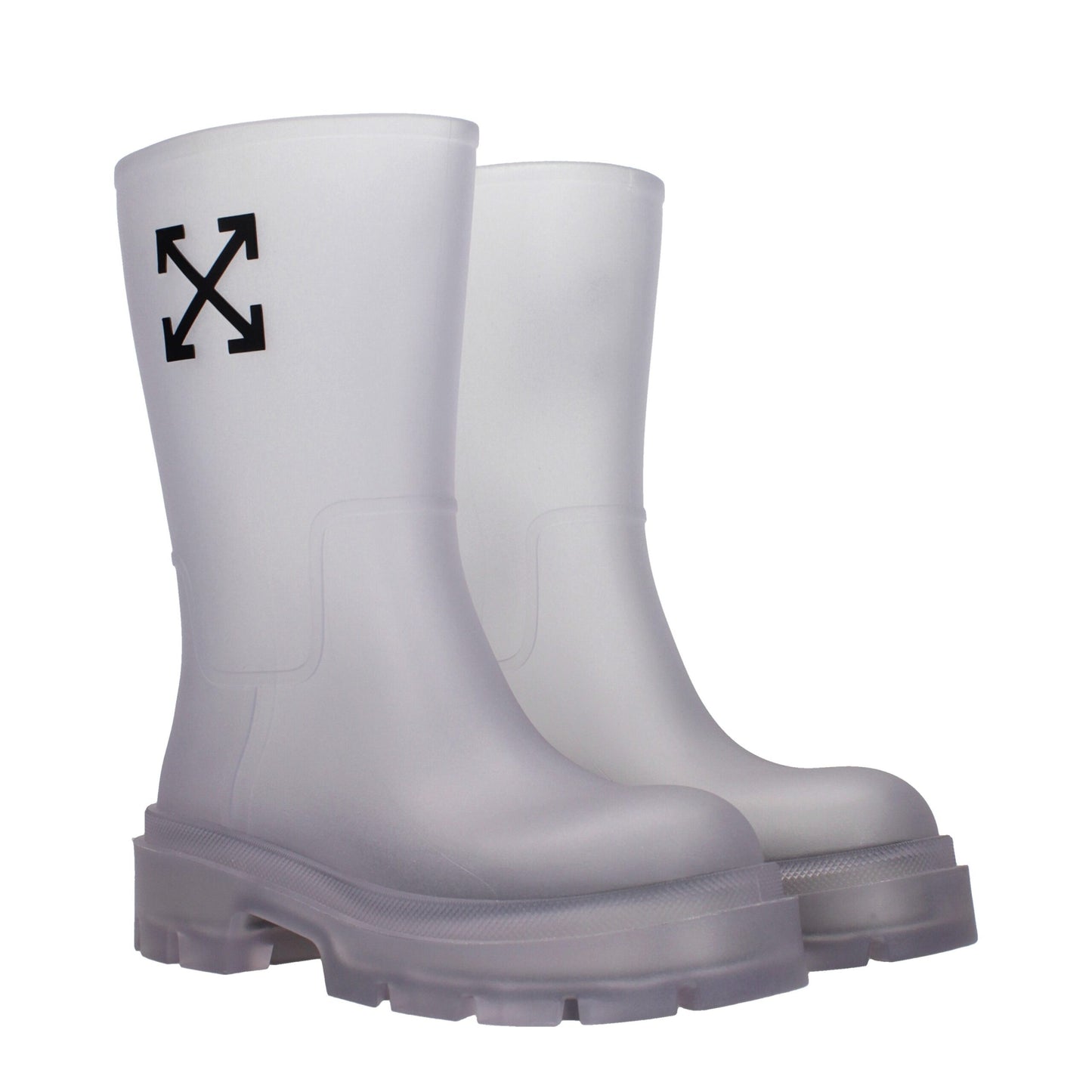 Off-White Transparent Pvc Ankle Boots Off-White