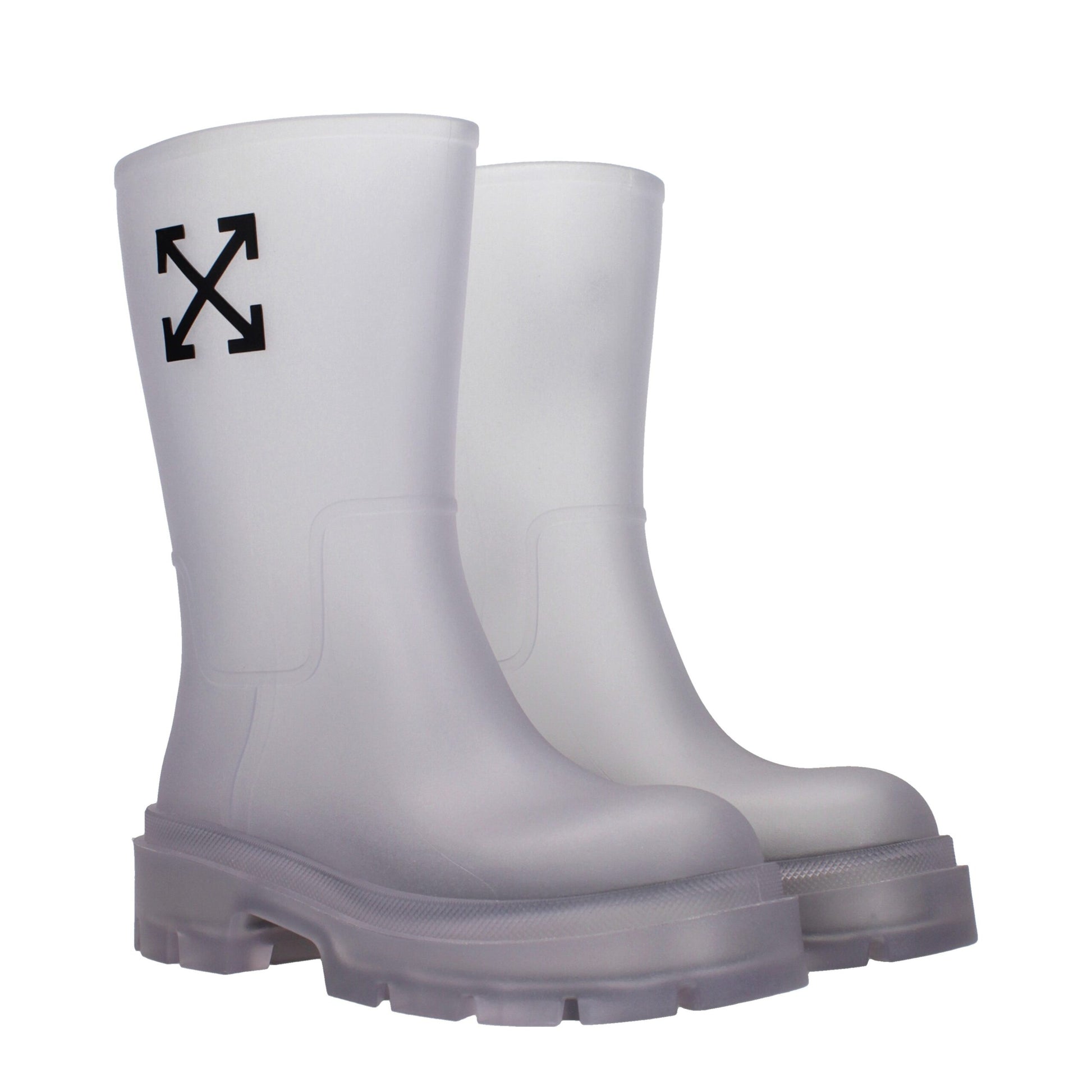 Off-White Transparent Pvc Ankle Boots Off-White