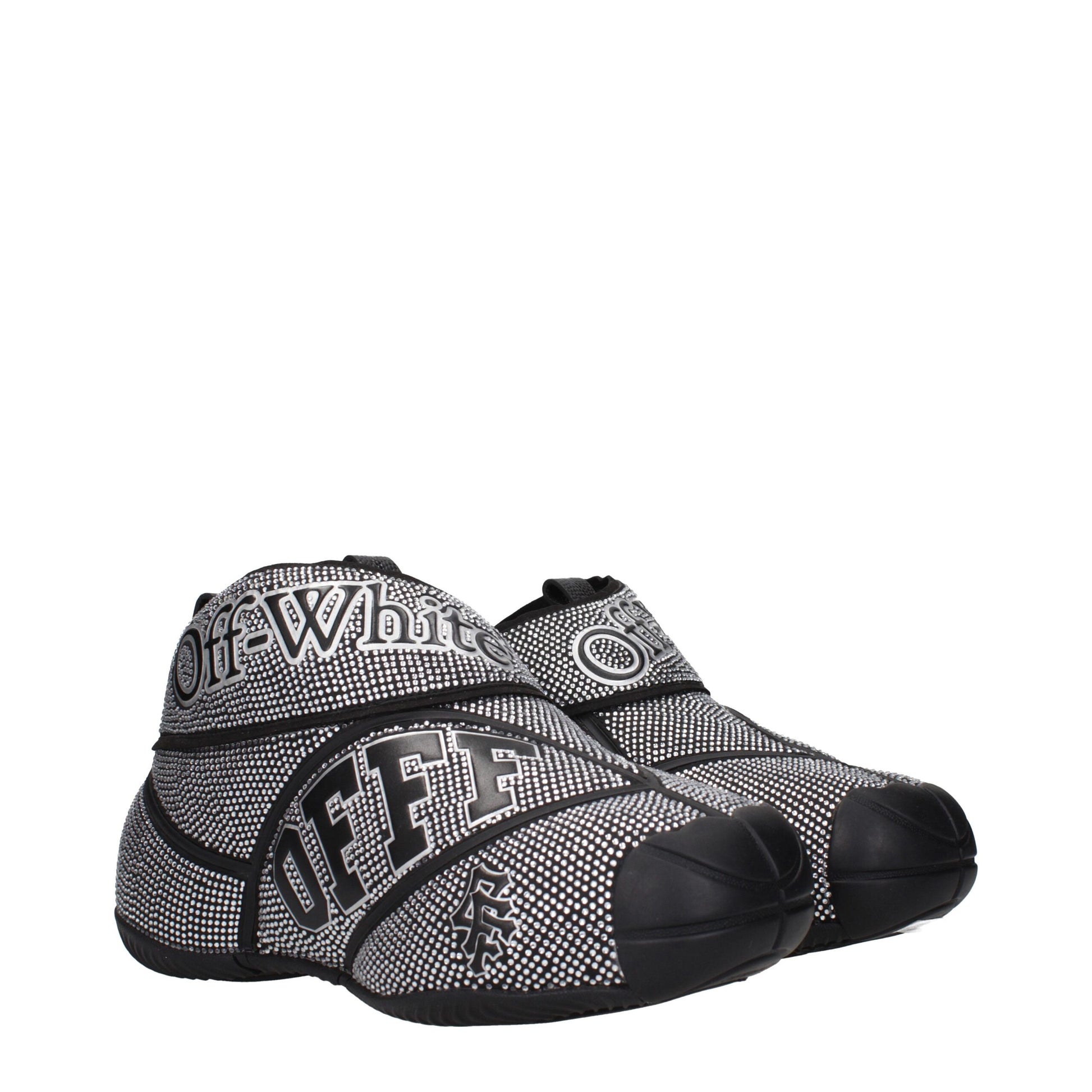Off-White Black Cotton Sneakers Off-White