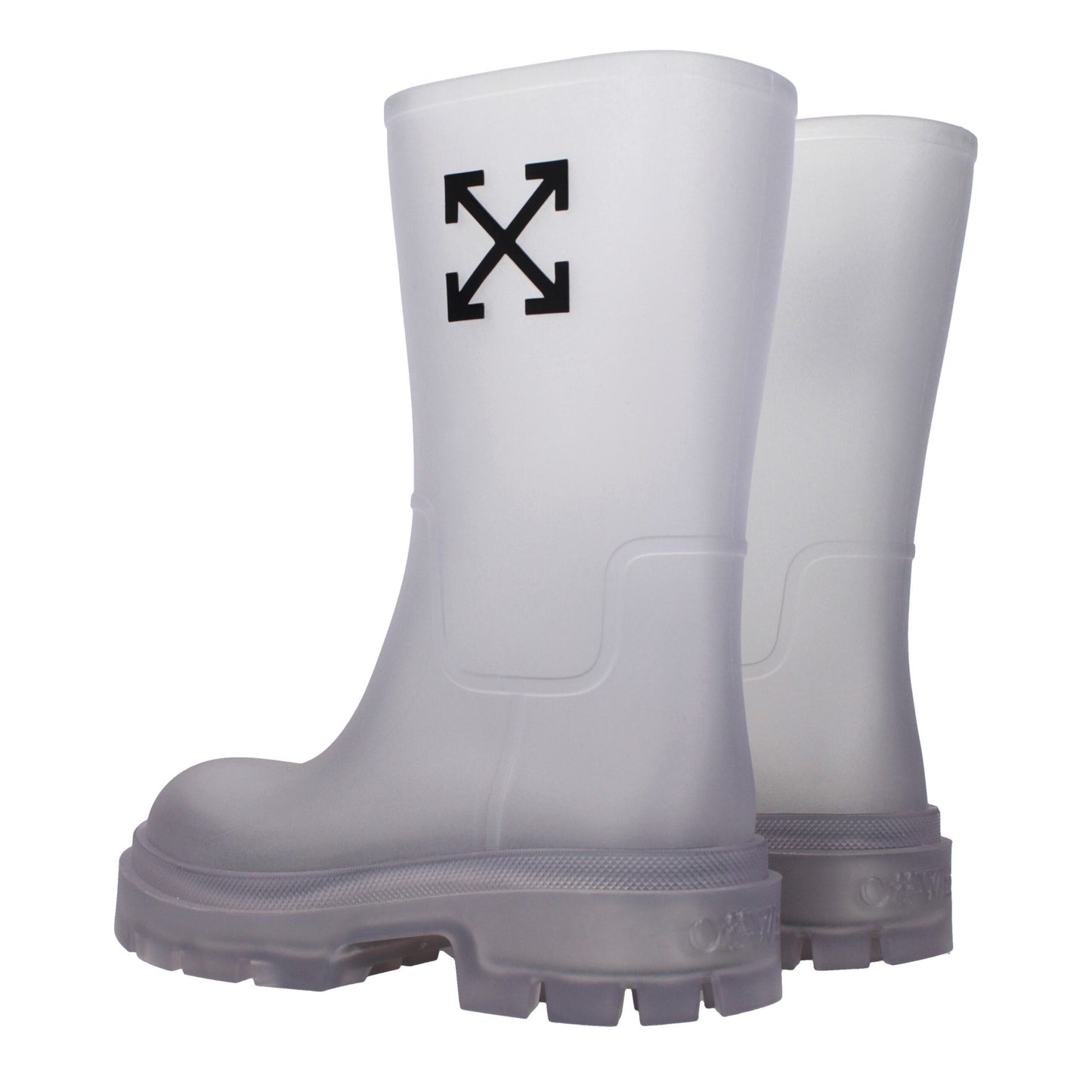 Off-White Transparent Pvc Ankle Boots Off-White