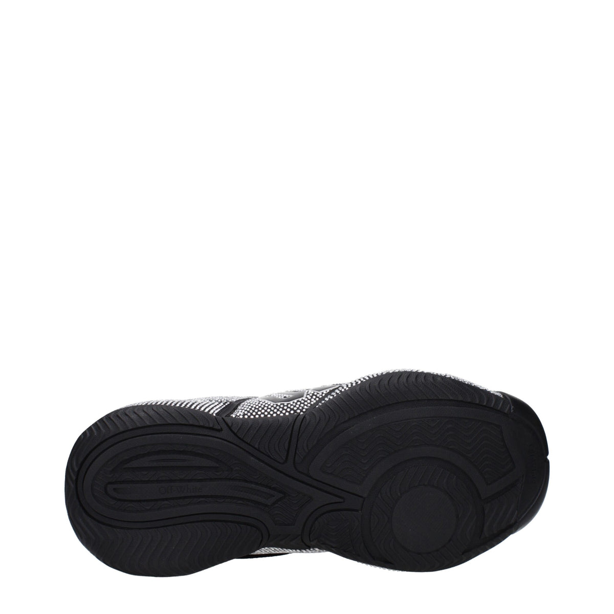 Off-White black cotton sneakers with stylish design and white sole, perfect for casual and streetwear outfits.