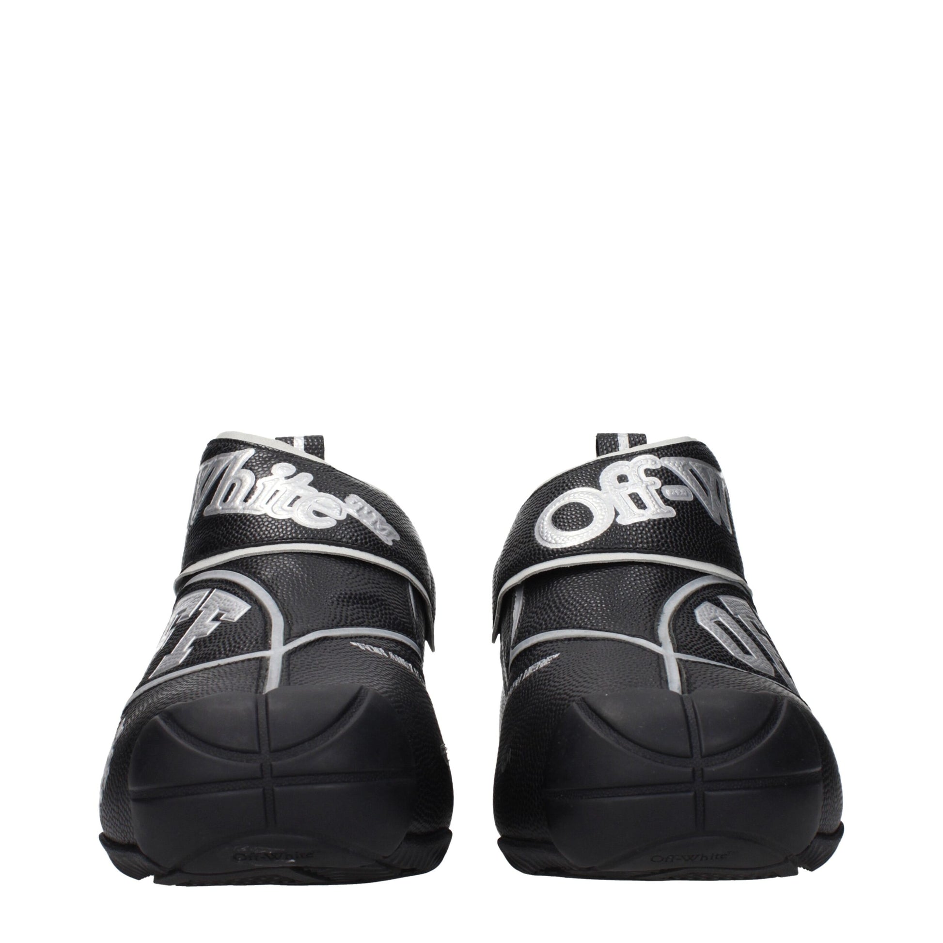 Off-White Black Leather High Top Sneakers Off-White