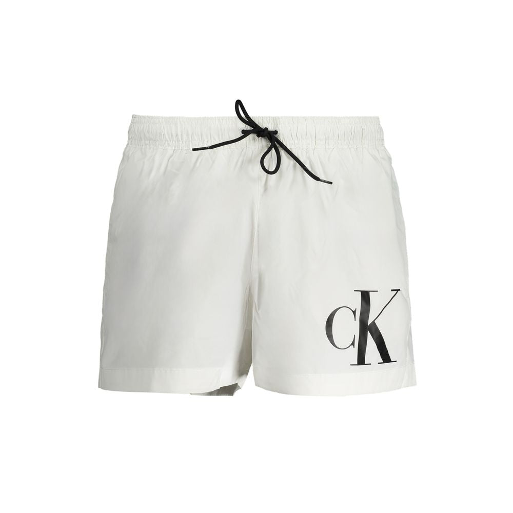 Calvin Klein White Polyester Swimwear Calvin Klein