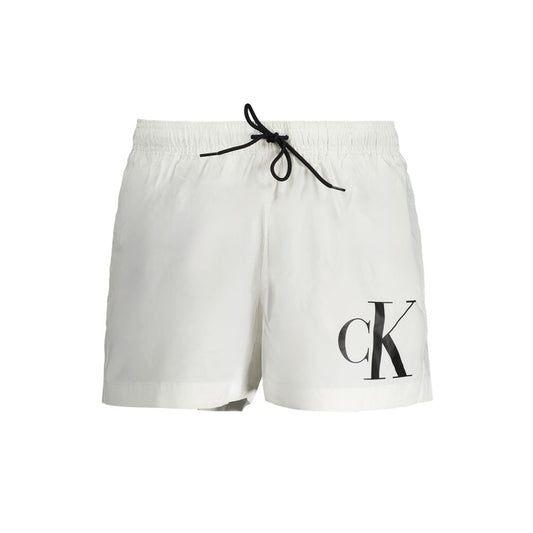 Calvin Klein White Polyester Swimwear Calvin Klein