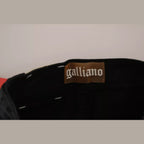 John Galliano Black Washed High Waist Flared Denim Casual Pants Jeans