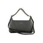 Coccinelle Nero leather women's handbag with sleek design, featuring top handles and subtle branding, ideal for stylish everyday use.