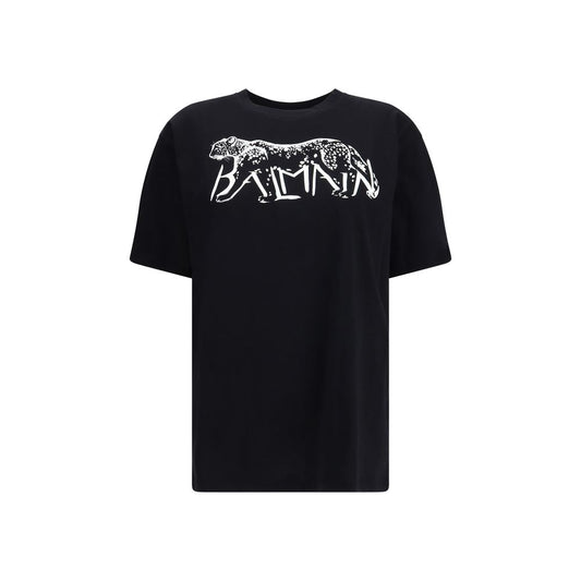 Balmain Black Cotton T-Shirt