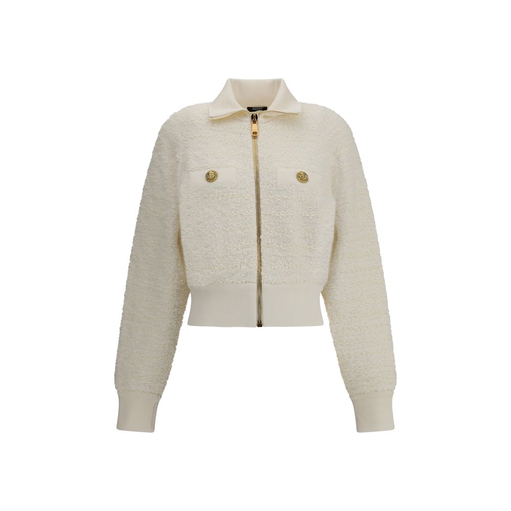 Balmain Tweed Bomber Jacket