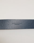 Dolce & Gabbana Blue Leather Classic Metal Logo Buckle Belt Dolce & Gabbana
