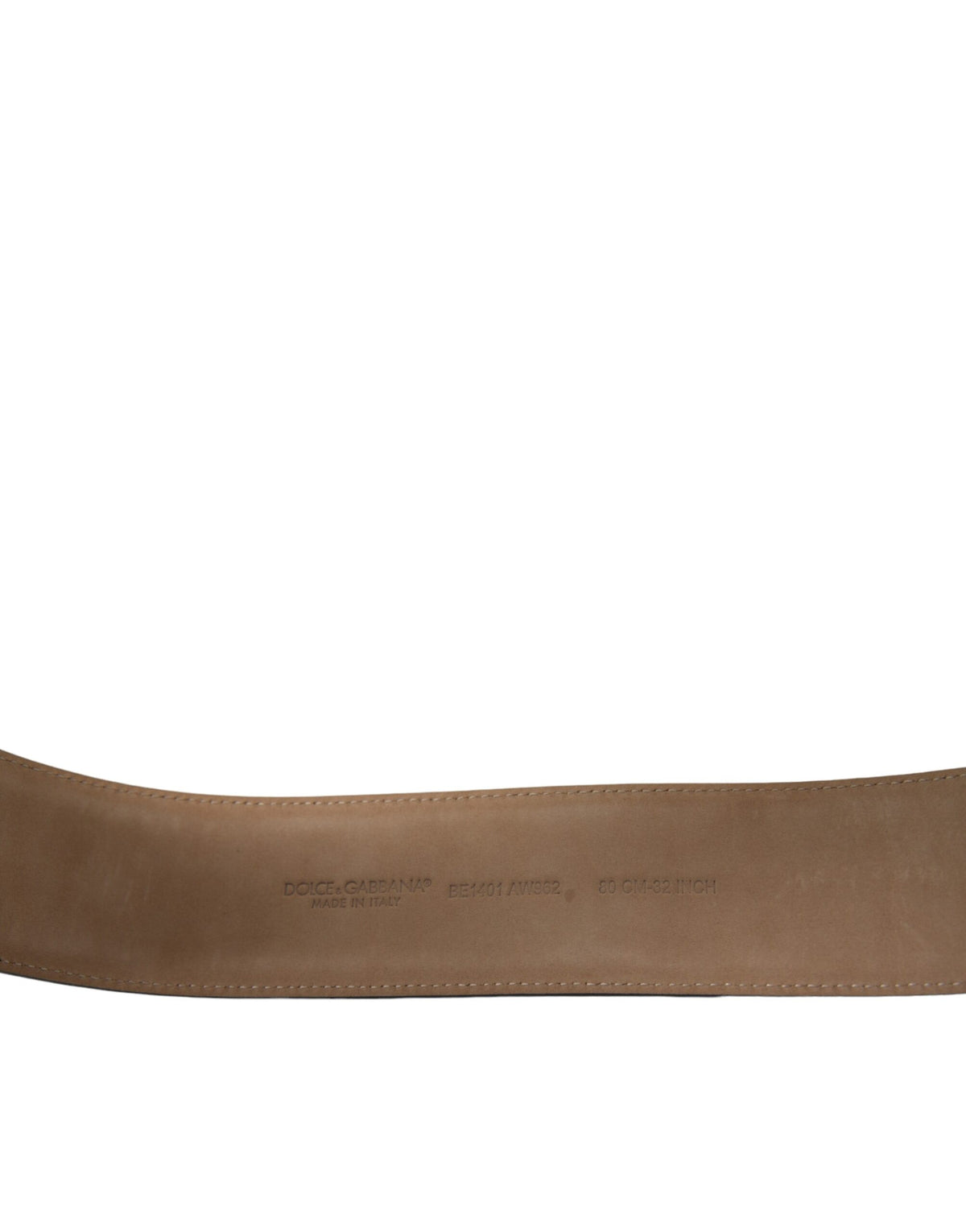 Dolce & Gabbana Black Leather Classic Metal Oval Buckle Belt - Eljoys Fashion 