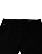 Dolce & Gabbana Black Cotton Stretch Skinny Men Denim Jeans - Eljoys Fashion 