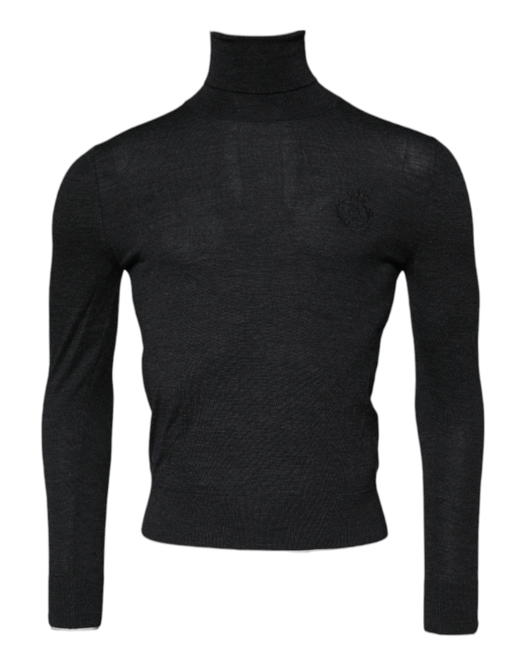 Dolce & Gabbana Black Wool Turtle Neck Men Pullover Sweater - Eljoys Fashion 