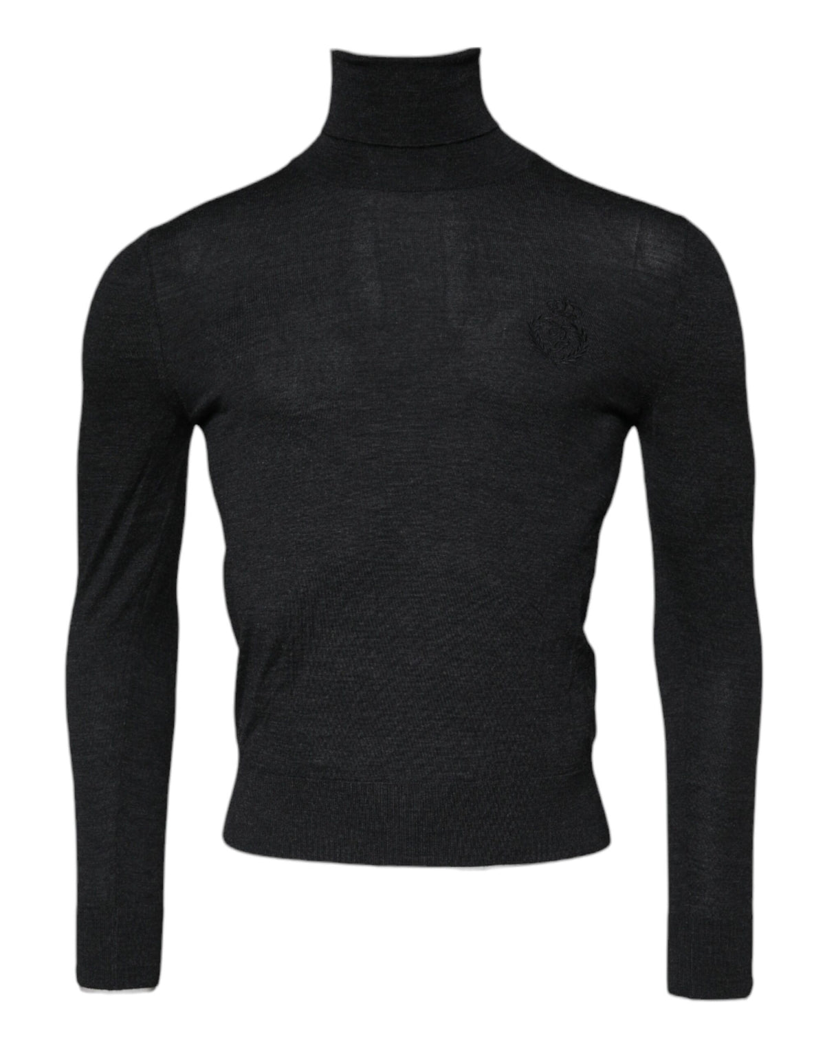 Dolce & Gabbana Black Wool Turtle Neck Men Pullover Sweater - Eljoys Fashion 