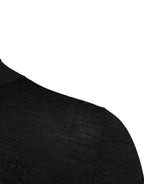 Dolce & Gabbana Black Wool Turtle Neck Men Pullover Sweater - Eljoys Fashion 