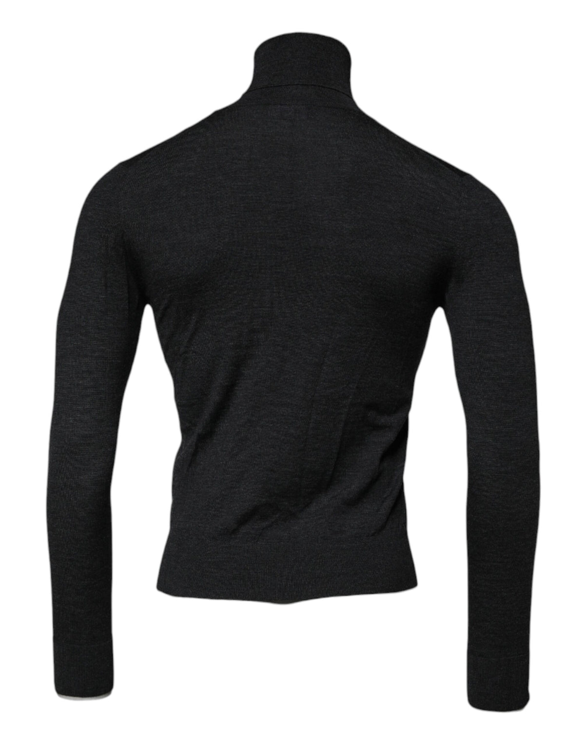 Dolce & Gabbana Black Wool Turtle Neck Men Pullover Sweater - Eljoys Fashion 