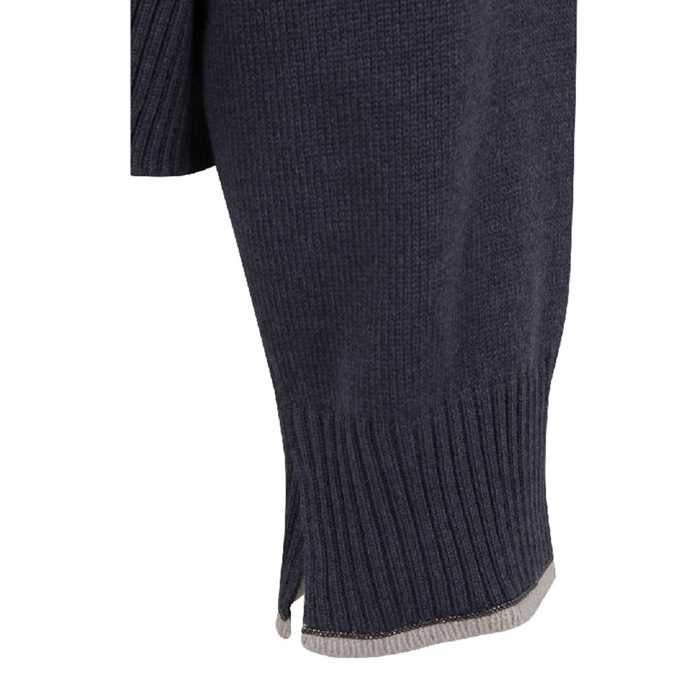 Brunello Cucinelli Blue Cashmere Cashmere Sweater