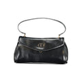 Black Twinset polyurethane women’s handbag with sleek design and top handle, stylish accessory for everyday or evening use.