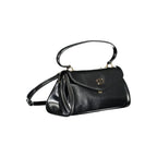 Black Twinset polyurethane handbag for women with sleek design and top handle, perfect for stylish everyday use.