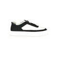 Calvin Klein Bianco polyurethane men's sneaker with white design and sleek style, shown in a close-up image.