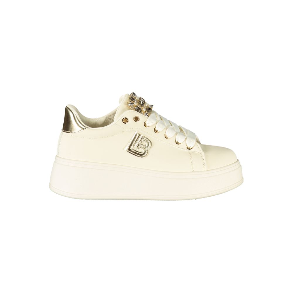 Laura Biagiotti Beige Polyurethane Women Sneaker Laura Biagiotti