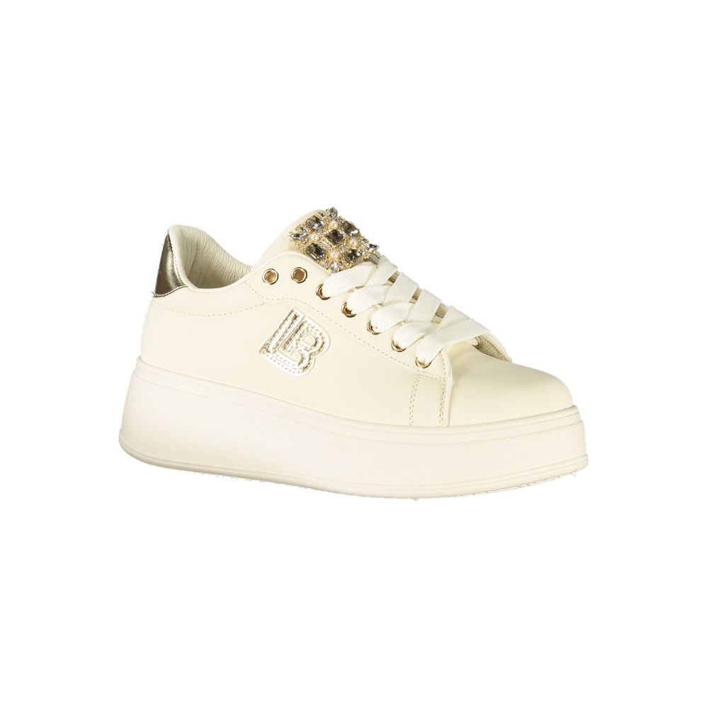 Laura Biagiotti Beige Polyurethane Women Sneaker Laura Biagiotti