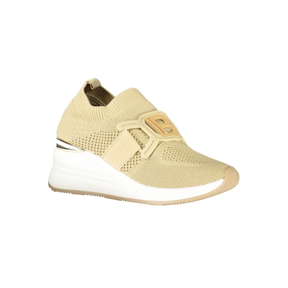 Laura Biagiotti Beige Polyurethane Women Sneaker Laura Biagiotti