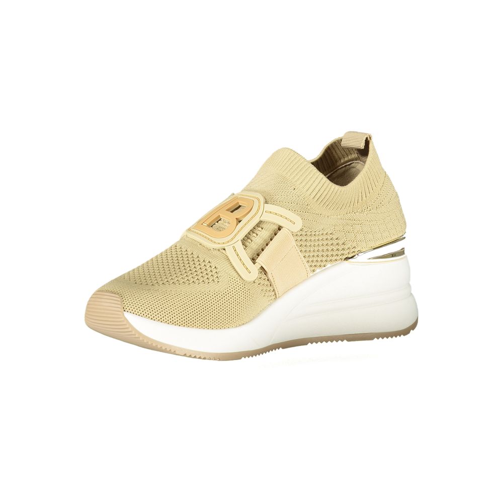 Laura Biagiotti Beige Polyurethane Women Sneaker Laura Biagiotti