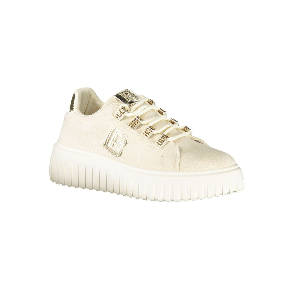 Laura Biagiotti Beige Polyester Women Sneaker Laura Biagiotti
