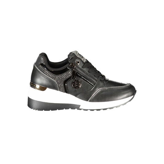 Laura Biagiotti Black Polyester Women Sneaker Laura Biagiotti
