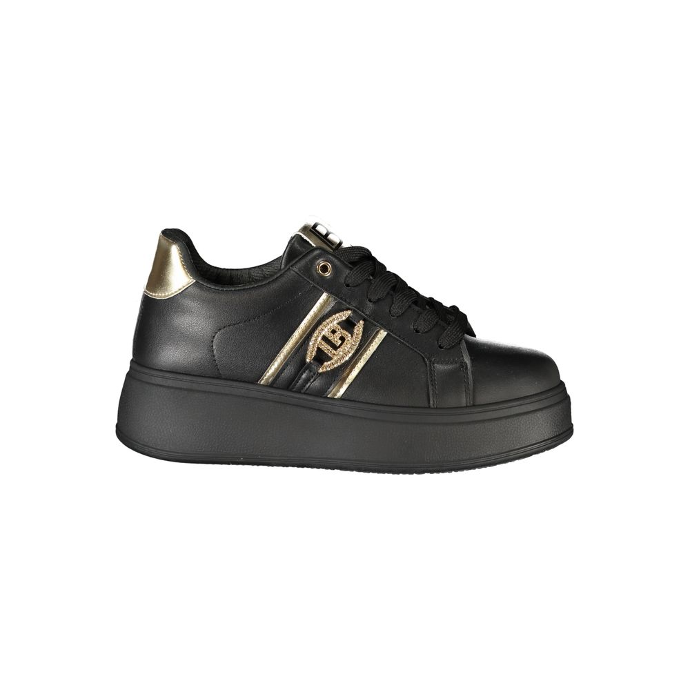 Laura Biagiotti Black Polyurethane Women Sneaker Laura Biagiotti