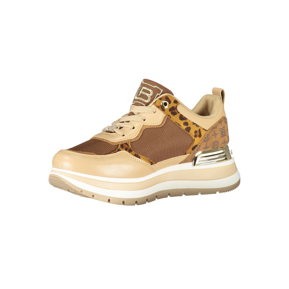 Laura Biagiotti Marrone Polyurethane Women Sneaker Laura Biagiotti