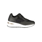 Laura Biagiotti Black Polyurethane Women Sneaker - Eljoys Fashion 