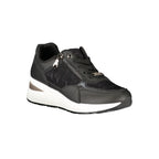 Laura Biagiotti Black Polyurethane Women Sneaker - Eljoys Fashion 