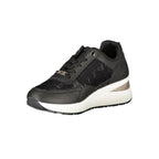 Laura Biagiotti Black Polyurethane Women Sneaker - Eljoys Fashion 