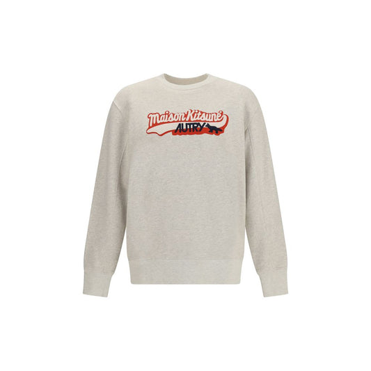 Autry Gray Cotton Sweatshirt Autry