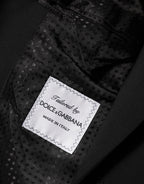 Dolce & Gabbana Black Wool 2 Buttons Suit Men Jacket Blazer - Eljoys Fashion 