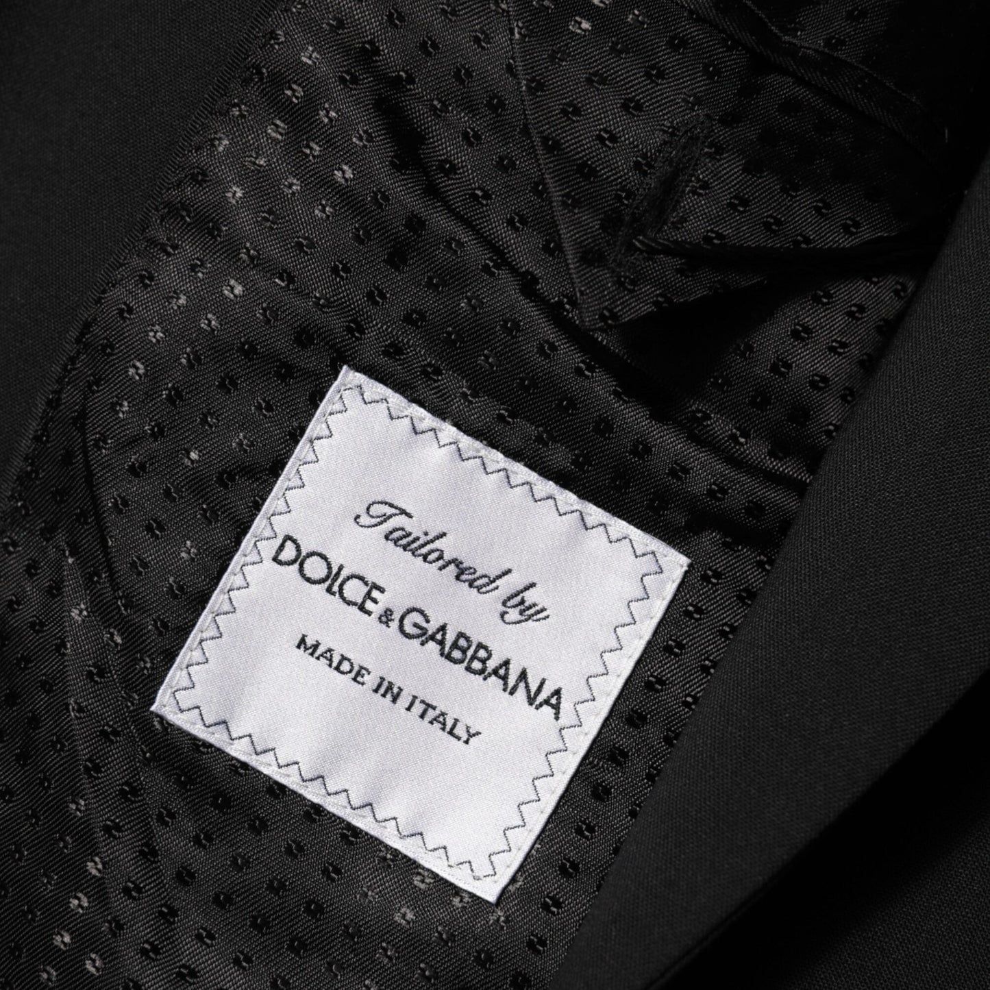 Dolce & Gabbana Black Wool 2 Buttons Suit Men Jacket Blazer