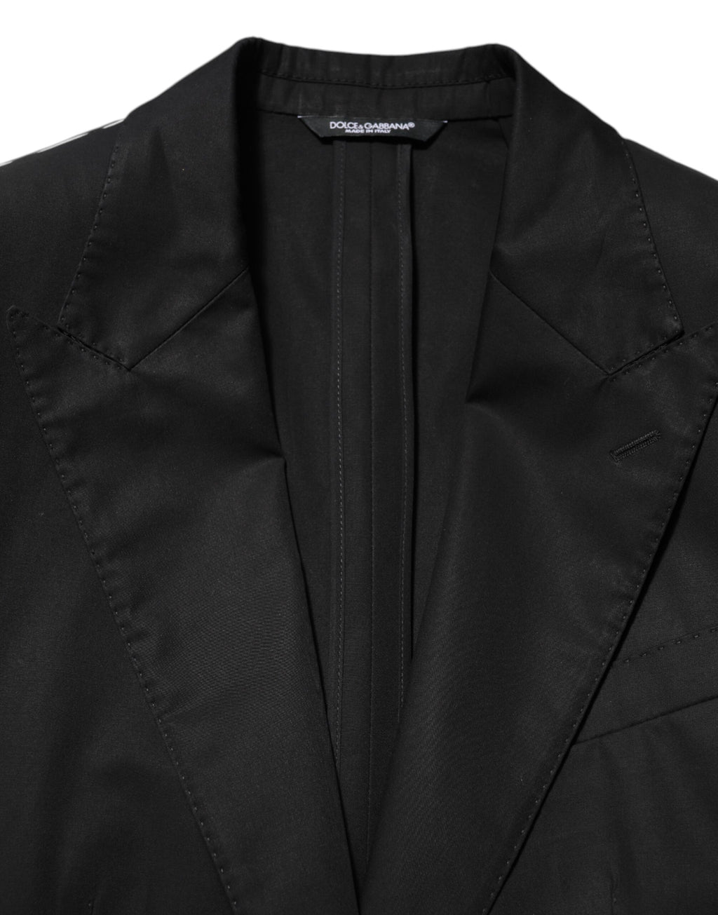 Dolce & Gabbana Black Wool 2 Buttons Suit Men Jacket Blazer - Eljoys Fashion 