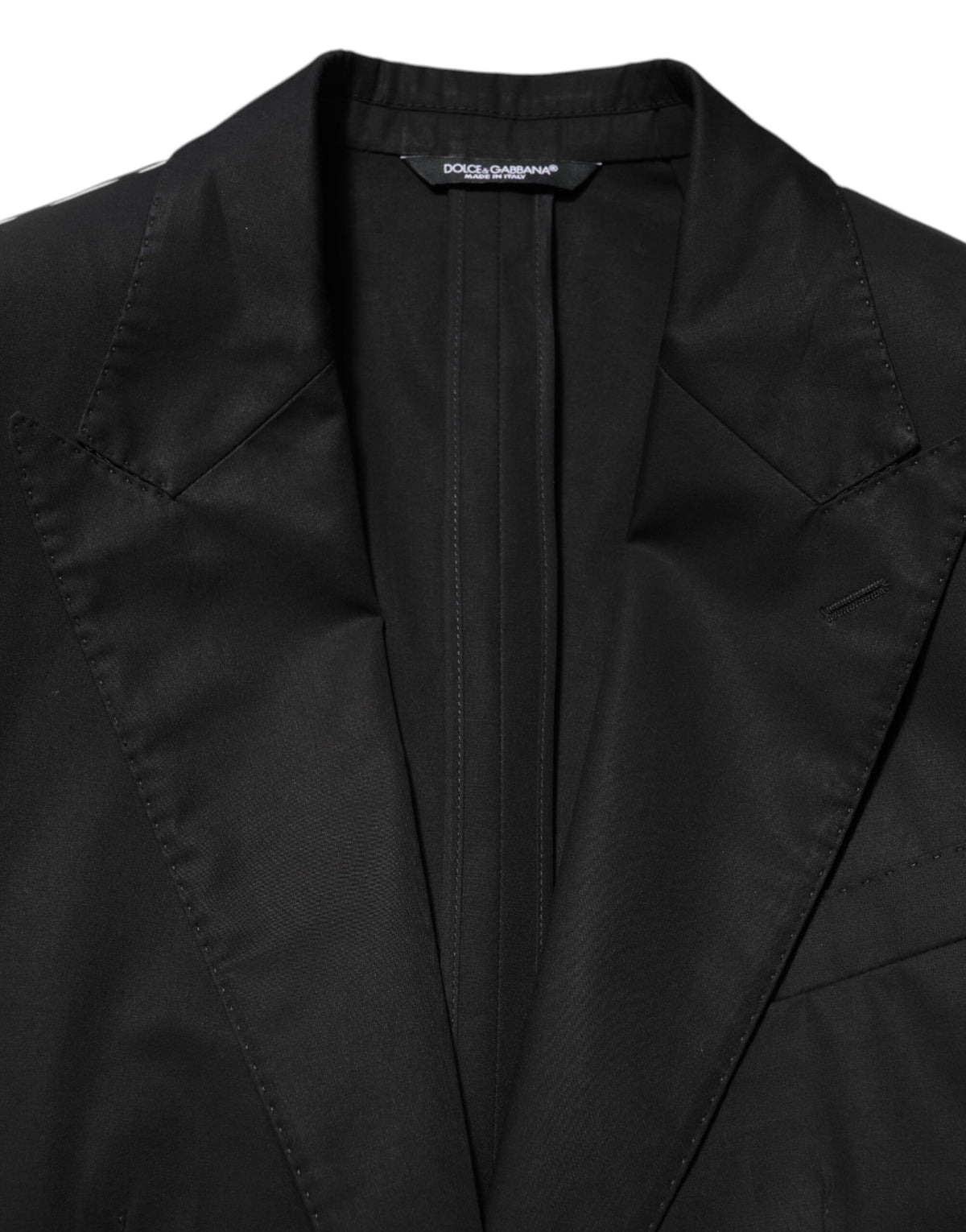 Dolce & Gabbana Black Wool 2 Buttons Suit Men Jacket Blazer - Eljoys Fashion 