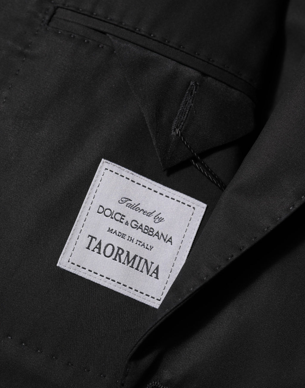 Dolce & Gabbana Black Wool 2 Buttons Suit Men Jacket Blazer - Eljoys Fashion 