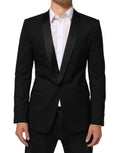 Dolce & Gabbana Black MARTINI 1 Button Suit Jacket Blazer - Eljoys Fashion 