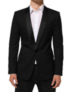 Dolce & Gabbana Black MARTINI 1 Button Suit Jacket Blazer - Eljoys Fashion 