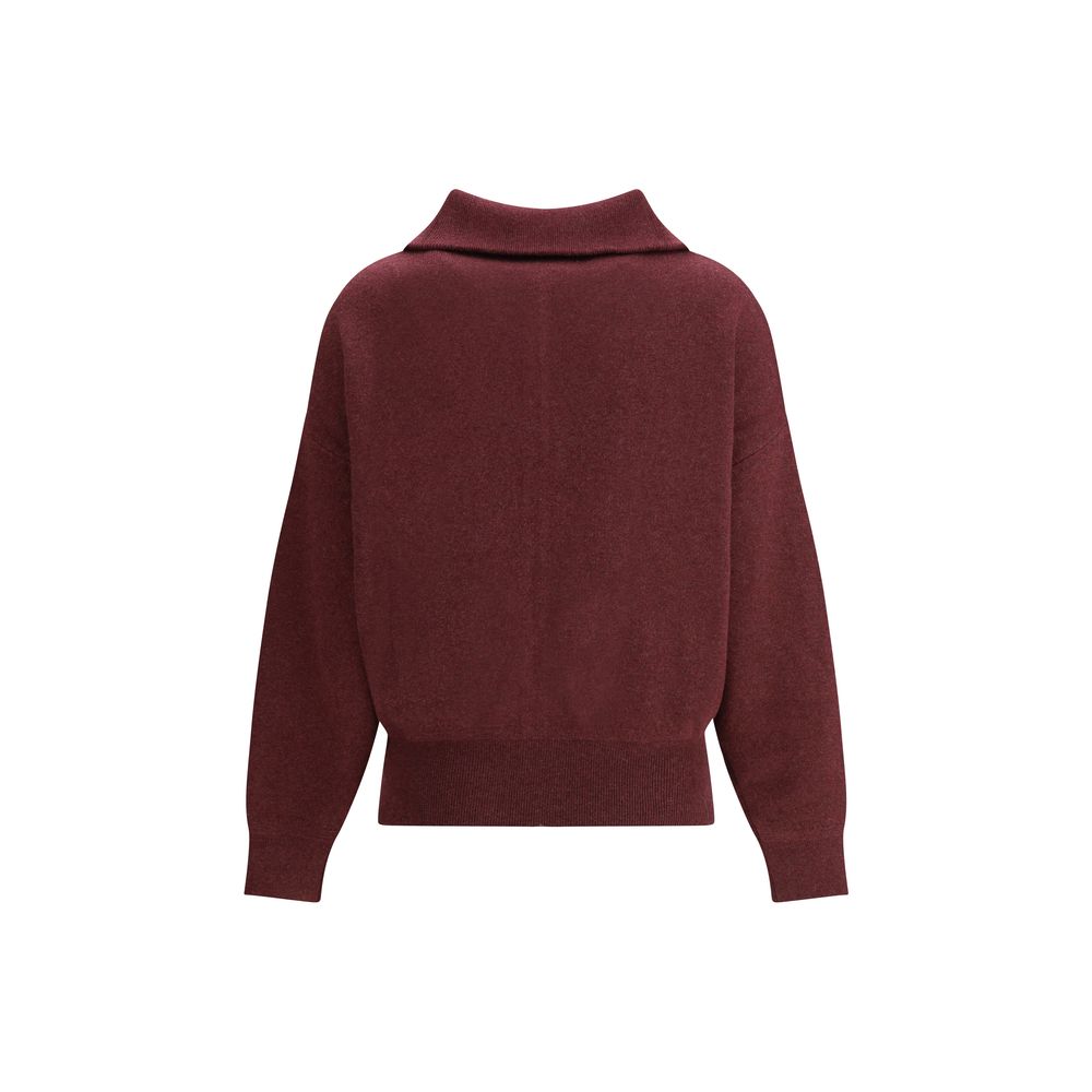 Marant Etoile Bordeaux Cotton Cardigan Marant Etoile