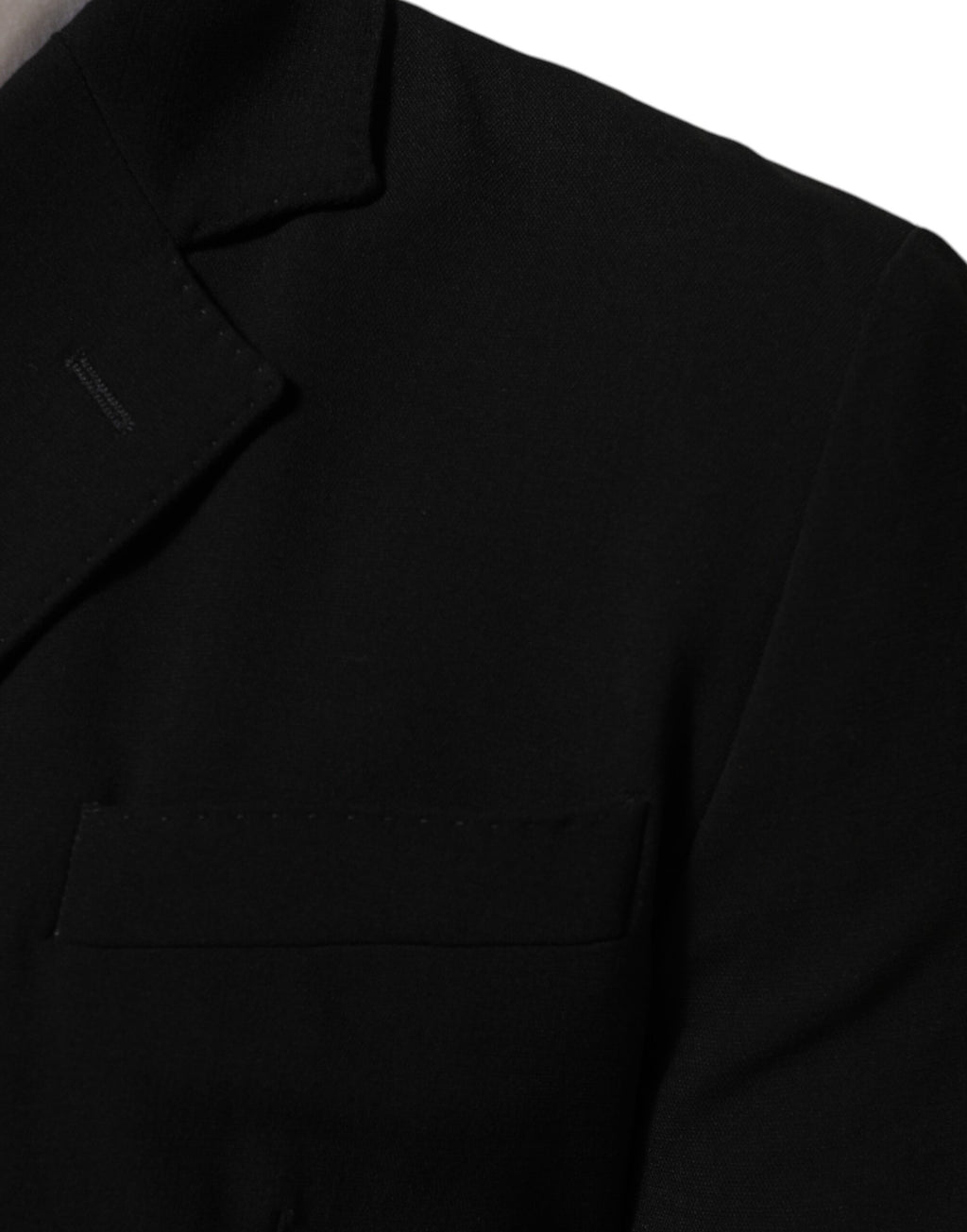 Dolce & Gabbana Black Wool Double Breasted Men Jacket Blazer - Eljoys Fashion 