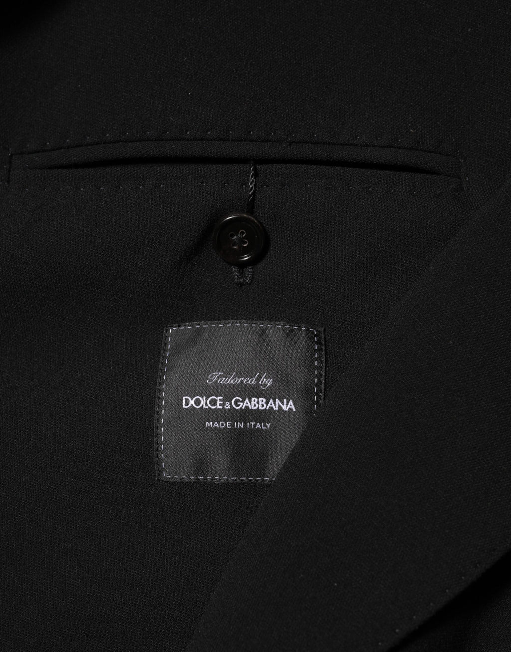 Dolce & Gabbana Black Wool Double Breasted Men Jacket Blazer - Eljoys Fashion 