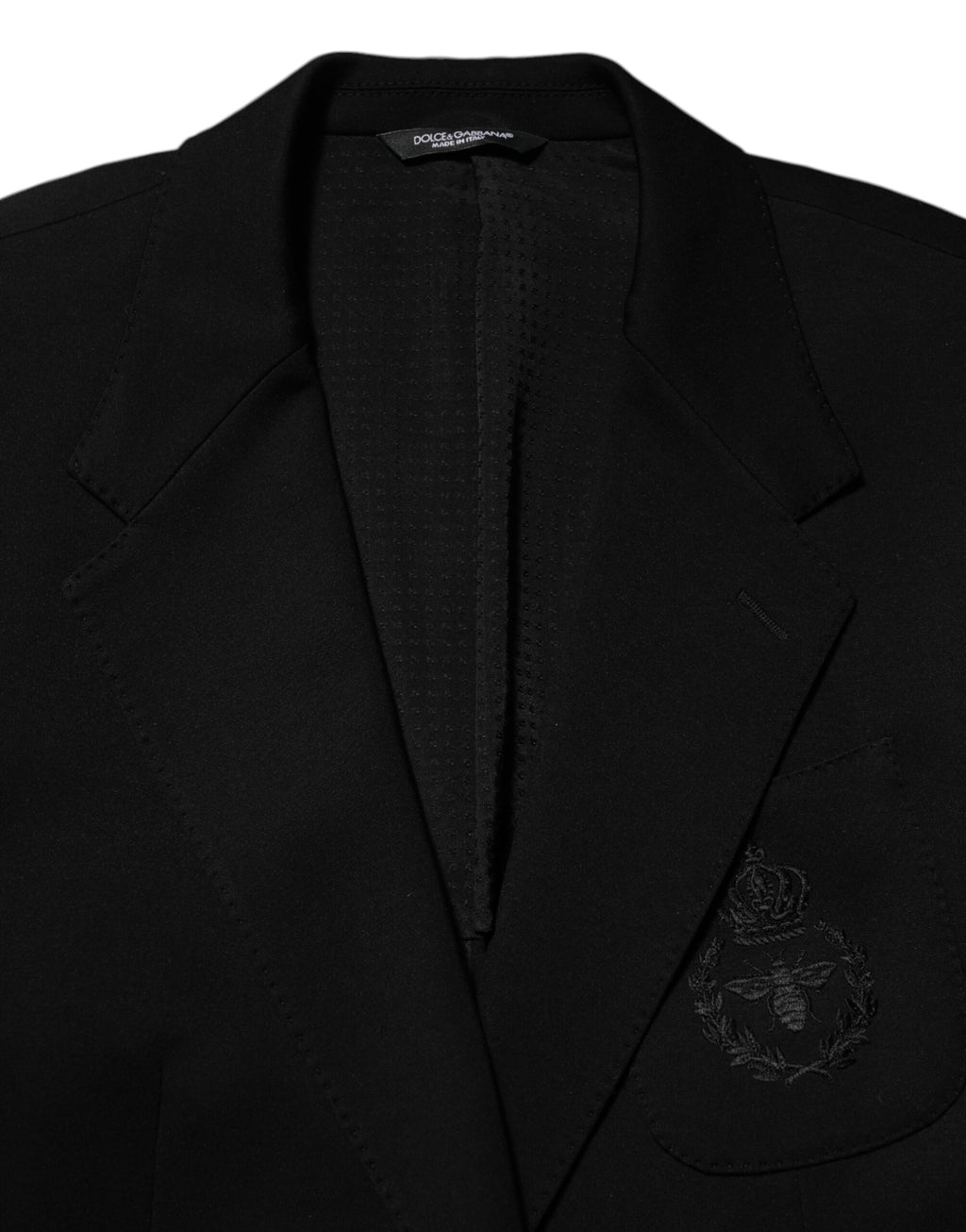 Dolce & Gabbana Black Viscose 2 Buttons Suit Jacket Blazer - Eljoys Fashion 
