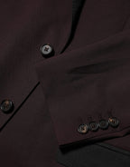 Dolce & Gabbana Maroon Wool 2 Buttons Suit Jacket Blazer