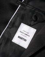 Dolce & Gabbana Black MARTINI Double-Breasted Suit Blazer - Eljoys Fashion 