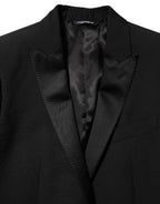 Dolce & Gabbana Black Wool MARTINI 2 Button Men Suit Blazer - Eljoys Fashion 