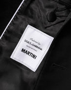 Dolce & Gabbana Black Wool MARTINI 2 Button Men Suit Blazer - Eljoys Fashion 